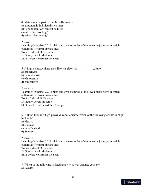 Test Bank for Interpersonal Messages , 4th Edition - Page 21 preview image