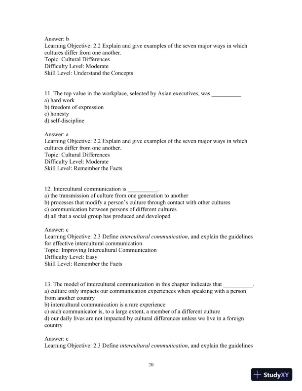 Test Bank for Interpersonal Messages , 4th Edition - Page 23 preview image