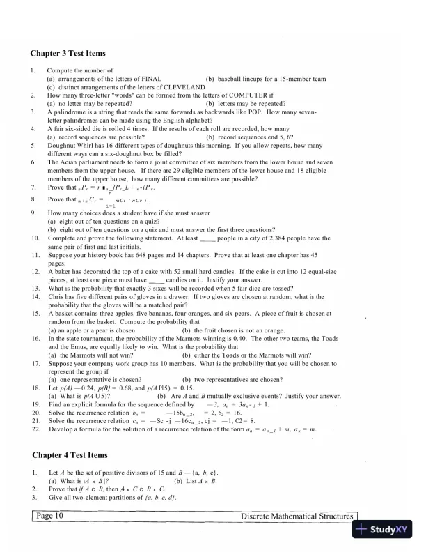 Discrete Mathematical Structures (Classic Version), 6th Edition Solution Manual - Page 13 preview image