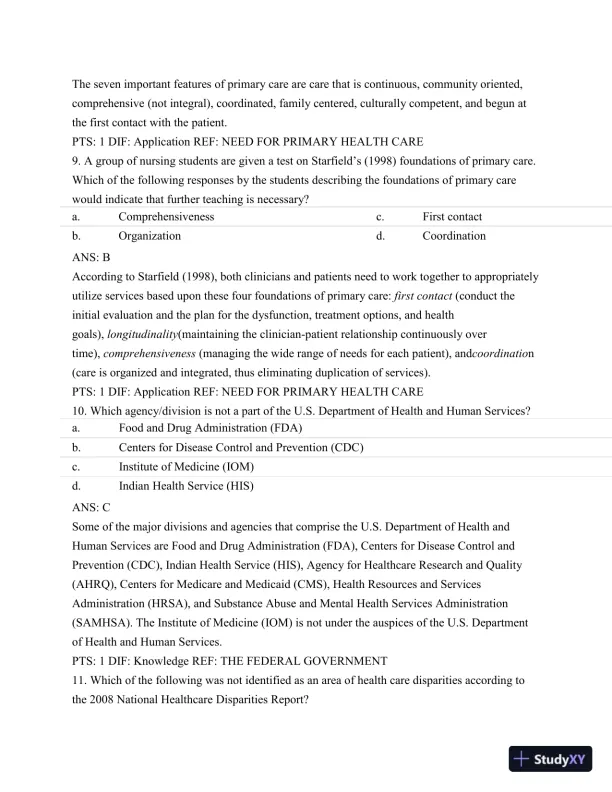 Test Bank For Nursing Leadership and Management, 3rd Edition - Page 15 preview image