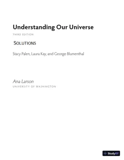 Solution Manual for Understanding Our Universe, 3rd Edition - Page 1 preview image