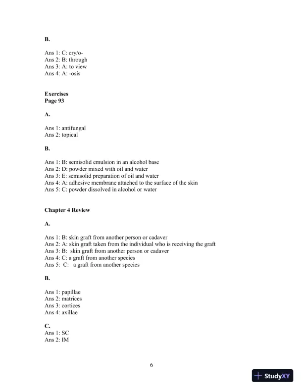 Solution Manual For Medical Language for Modern Health Care, 4th Edition - Page 21 preview image