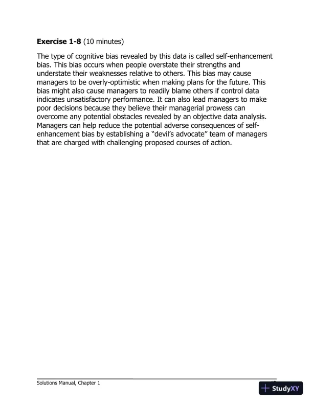 Managerial Accounting for Managers 4th Edition Solution Manual - Page 14 preview image