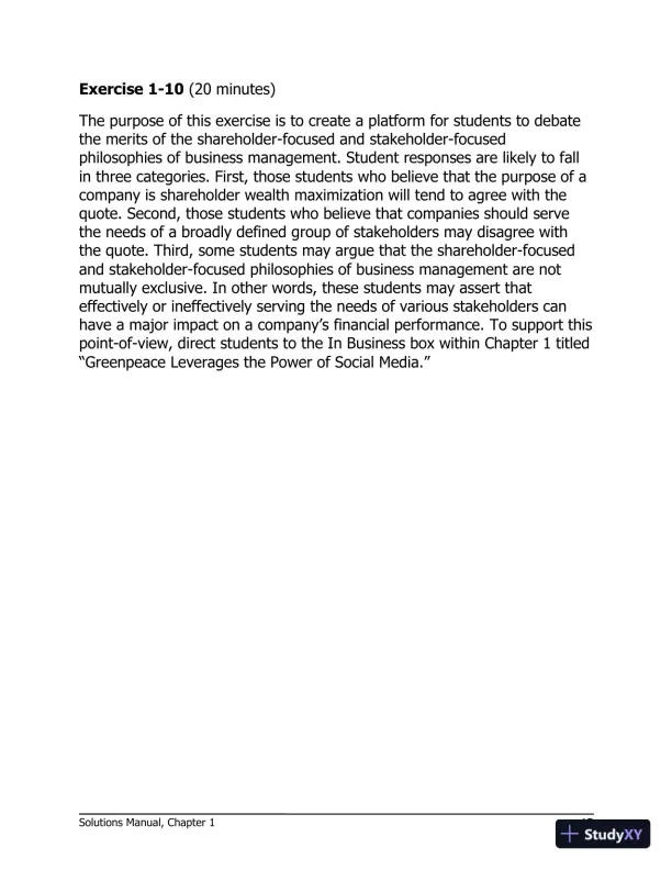 Managerial Accounting for Managers 4th Edition Solution Manual - Page 16 preview image