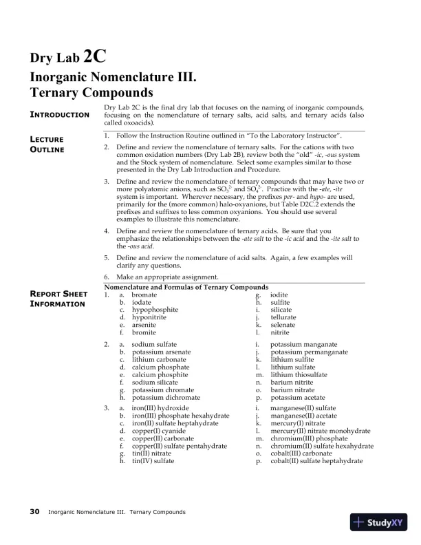 Lecture Notes for Laboratory Manual for Principles of General Chemistry , 10th Edition - Page 28 preview image