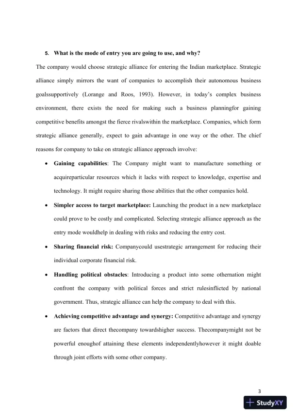 Strategic Expansion into the Indian Market: A Comprehensive Business Analysis and Implementation Plan - Page 4 preview image