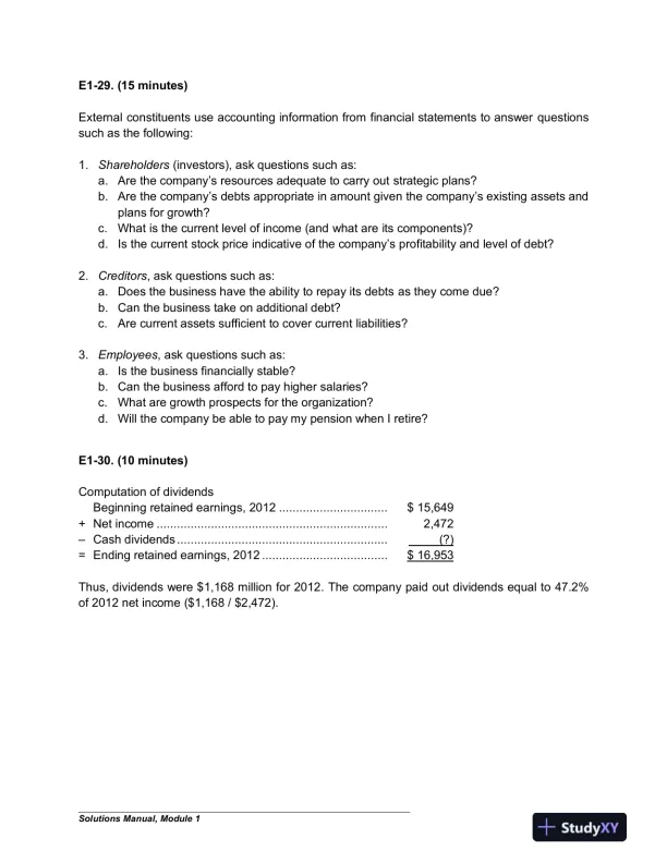 Financial And Managerial Accounting For MBAs, 4th Edition Solution Manual - Page 10 preview image