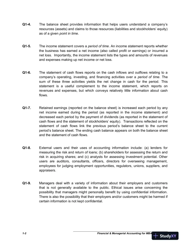 Financial And Managerial Accounting For MBAs, 4th Edition Solution Manual - Page 3 preview image