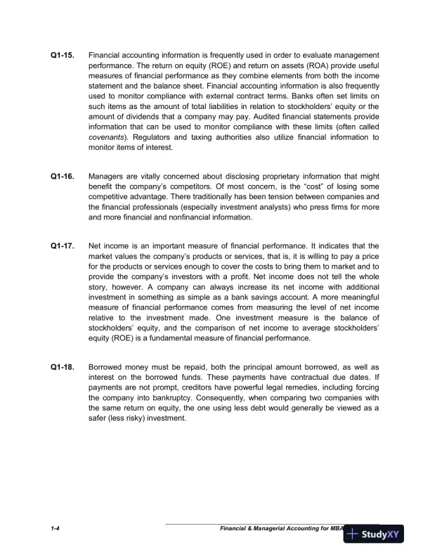 Financial And Managerial Accounting For MBAs, 4th Edition Solution Manual - Page 5 preview image