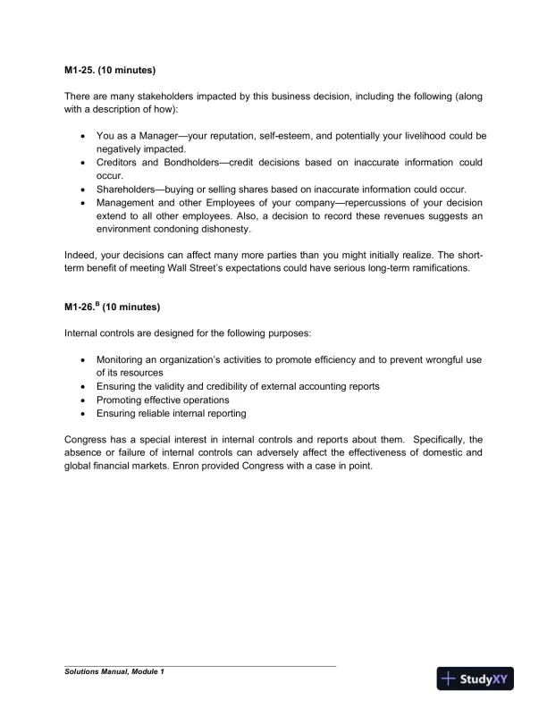 Financial And Managerial Accounting For MBAs, 4th Edition Solution Manual - Page 8 preview image