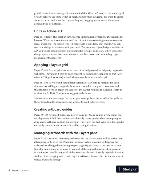 Lecture Notes for Adobe XD Classroom in a Book (2020 release) - Page 15 preview image