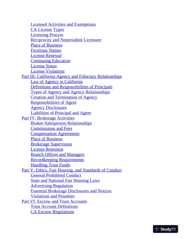 California Real Estate License Express: All-in-One Review and Testing (2020) - Page 6 preview image