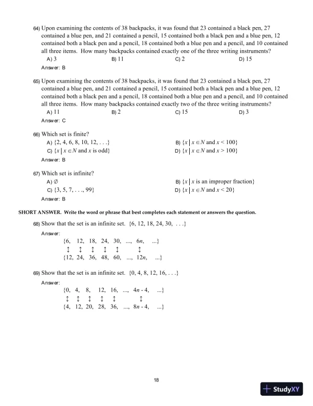 Test Bank For Math in Our World, 4th Edition - Page 27 preview image