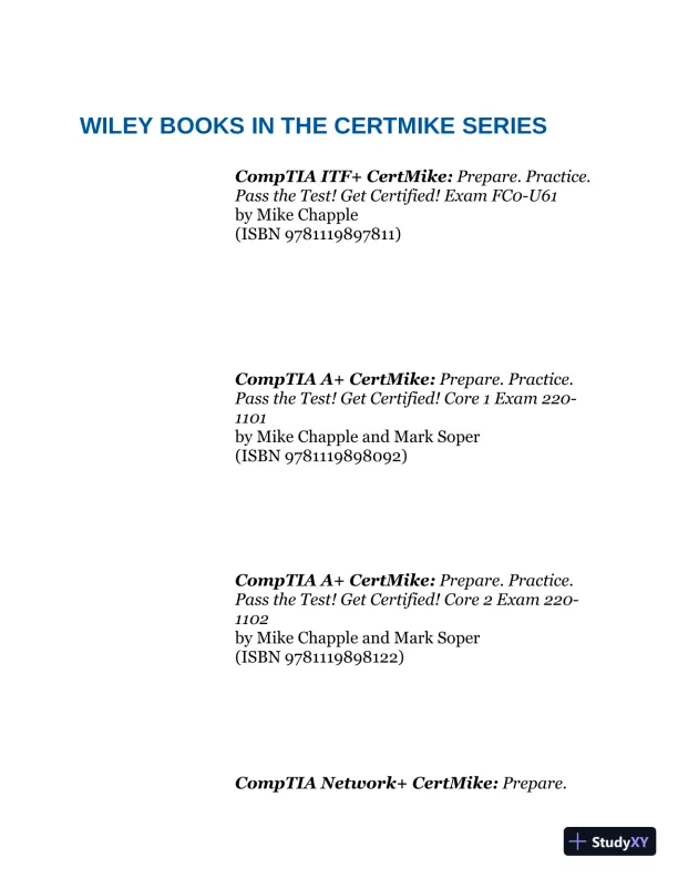 CompTIA A+ CertMike: Core 1 Exam 220-1101 (2023) - Page 27 preview image