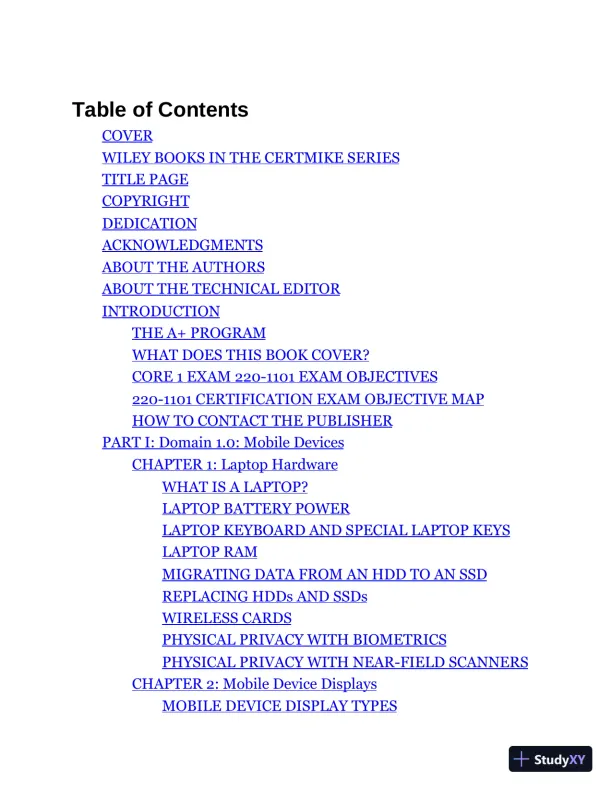 CompTIA A+ CertMike: Core 1 Exam 220-1101 (2023) - Page 3 preview image