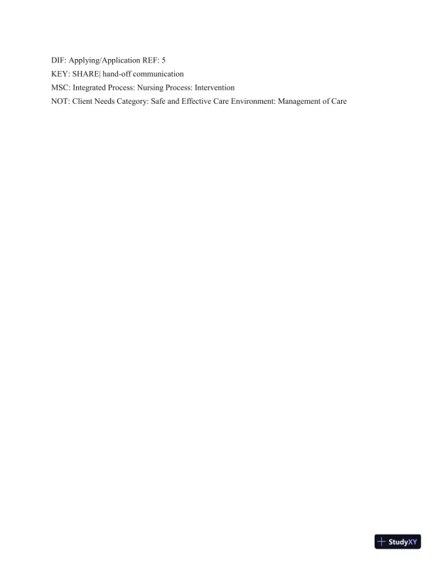 Test Bank For Medical-Surgical Nursing: Patient-Centered Collaborative Care (2 Volume Set), 8th Edition - Page 10 preview image