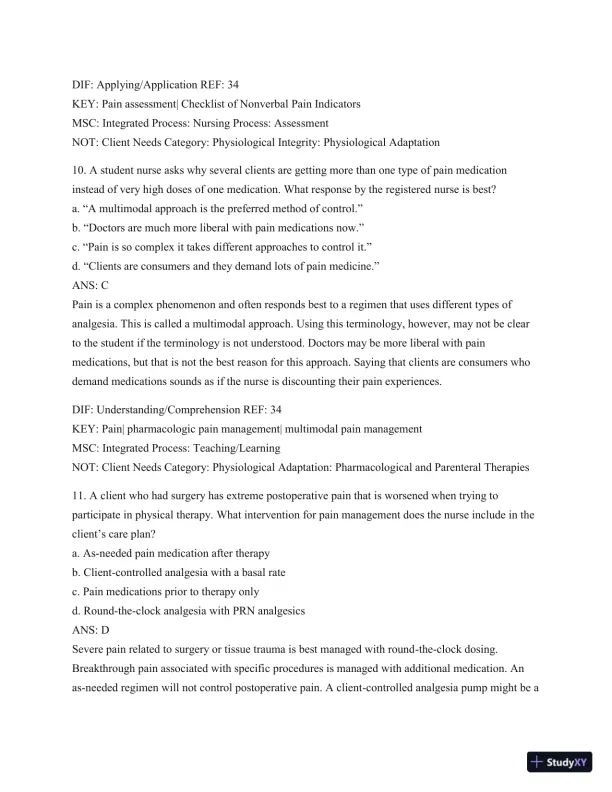 Test Bank For Medical-Surgical Nursing: Patient-Centered Collaborative Care (2 Volume Set), 8th Edition - Page 28 preview image