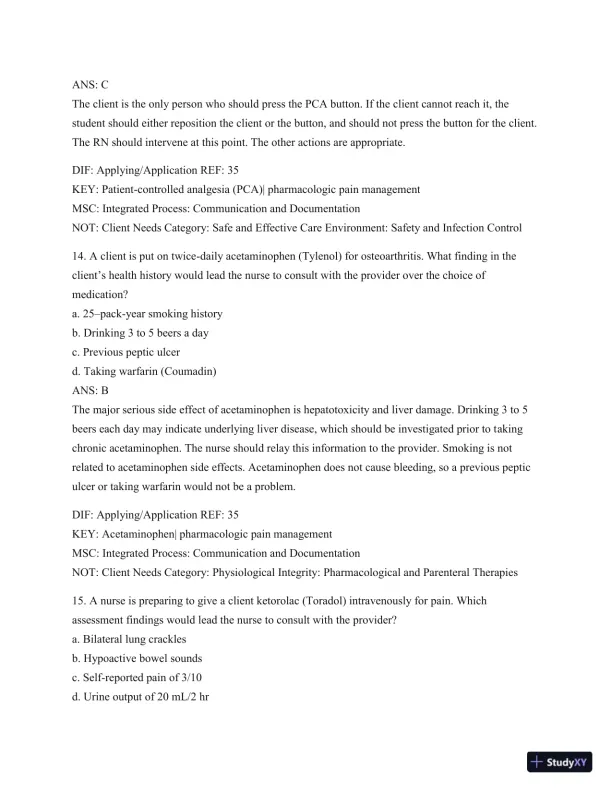 Test Bank For Medical-Surgical Nursing: Patient-Centered Collaborative Care (2 Volume Set), 8th Edition - Page 30 preview image