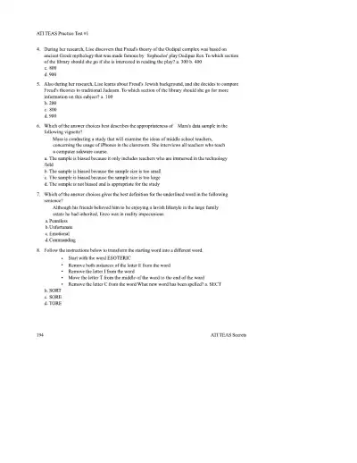 ATI TEAS 7 Comprehensive Practice Exam - Page 4 preview image