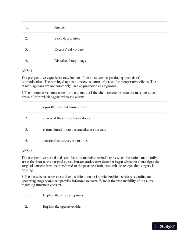 Test Bank For CURRENT Medical Diagnosis and Treatment 2019, 58th Edition - Page 20 preview image
