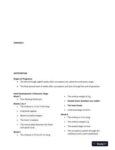 ATI RN Maternity Proctored Exam With NGN Version 5 With Answers (174 Solved Questions) - Page 1 preview image