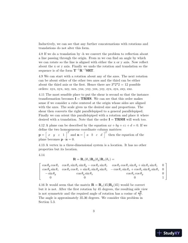 Solution Manual for Interactive Computer Graphics, 8th Edition - Page 11 preview image