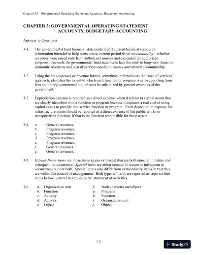 Solution Manual for Accounting for Governmental and Nonprofit Entities, 15th edition - Page 20 preview image