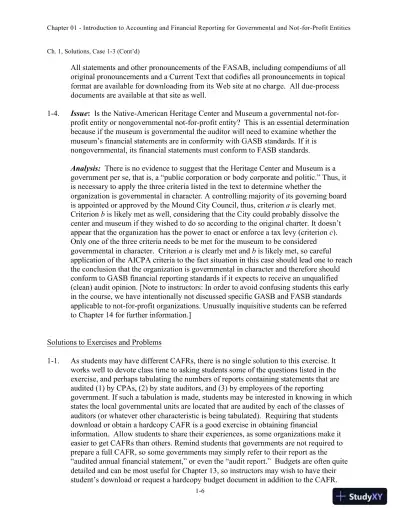 Solution Manual for Accounting for Governmental and Nonprofit Entities, 15th edition - Page 7 preview image
