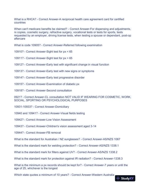 2023 OCANZ Nursing Diagnosis Practice Exam With Answers (218 Solved Questions) - Page 3 preview image