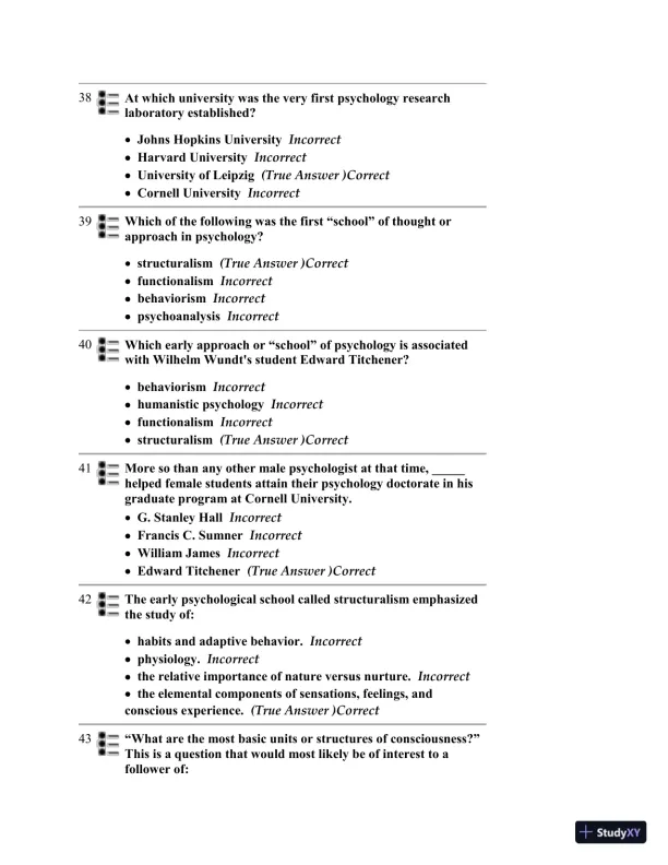 Test Bank for Psychology, 6th Edition - Page 16 preview image