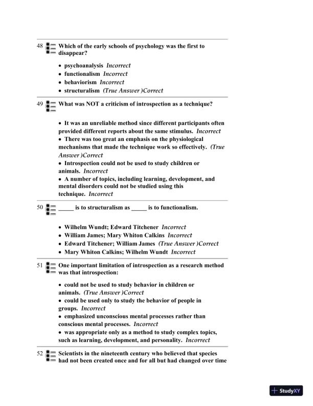 Test Bank for Psychology, 6th Edition - Page 18 preview image