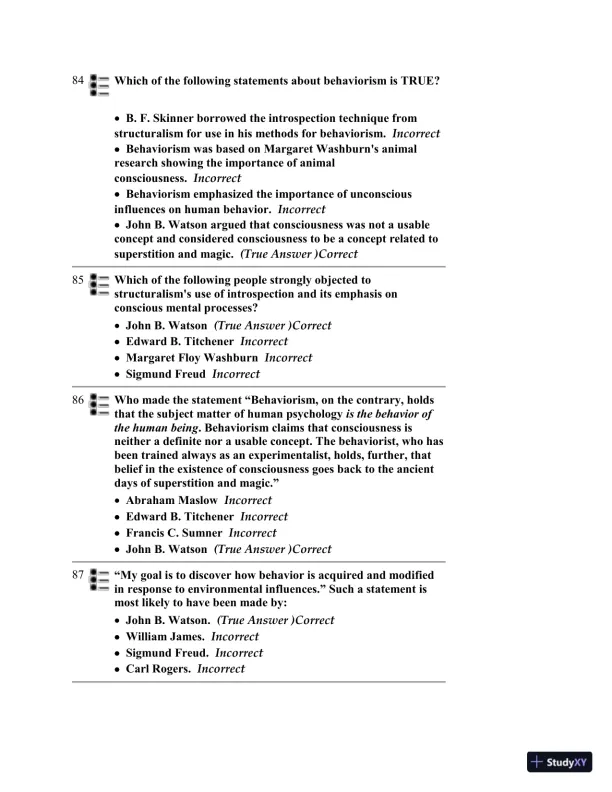 Test Bank for Psychology, 6th Edition - Page 26 preview image