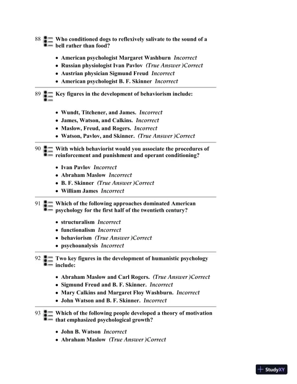 Test Bank for Psychology, 6th Edition - Page 27 preview image