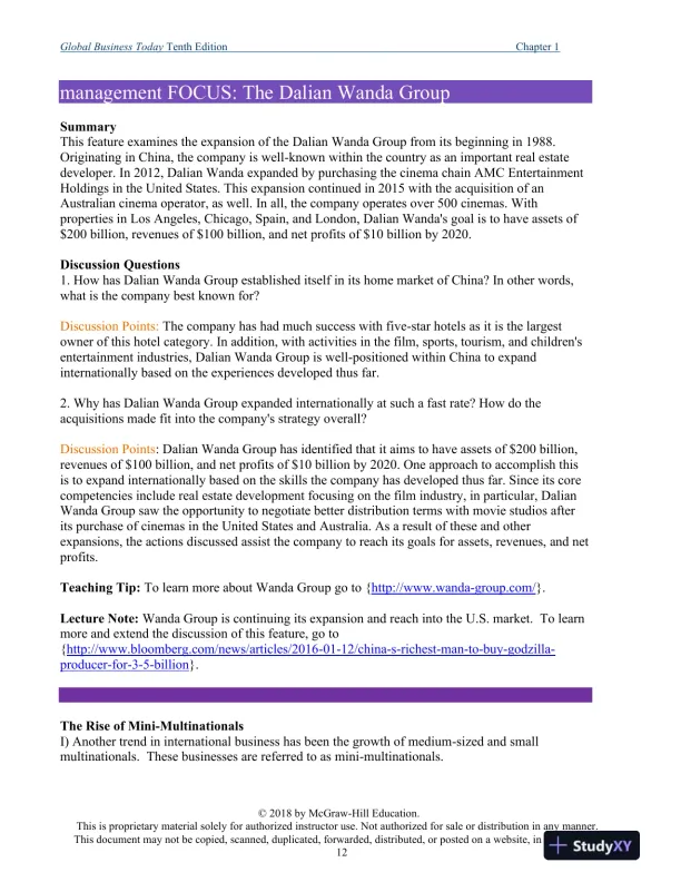 Global Business Today , 10th Edition Class Notes - Page 13 preview image
