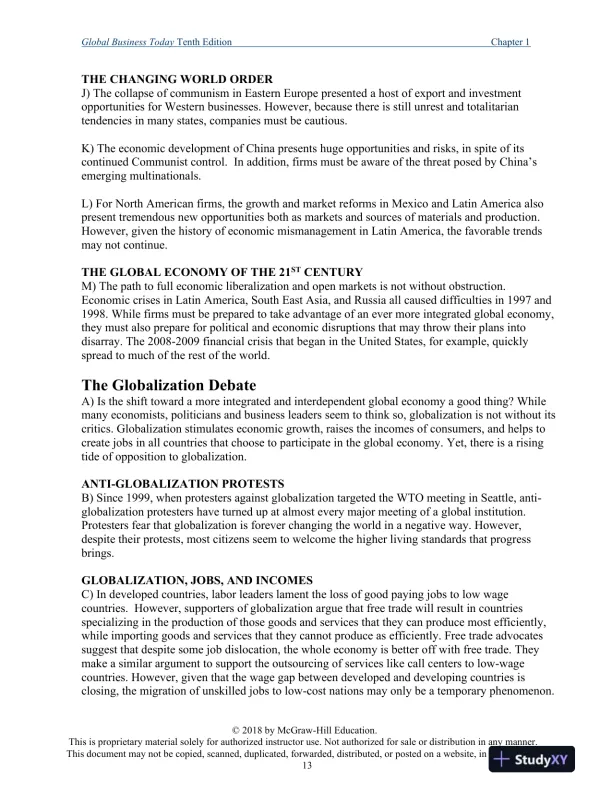 Global Business Today , 10th Edition Class Notes - Page 14 preview image