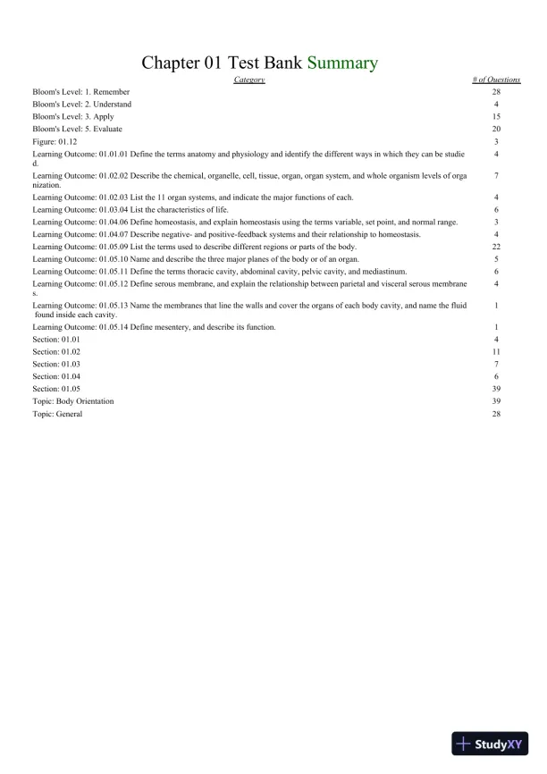 Seeley's Principles of Anatomy and Physiology 2nd Edition Test Bank - Page 20 preview image