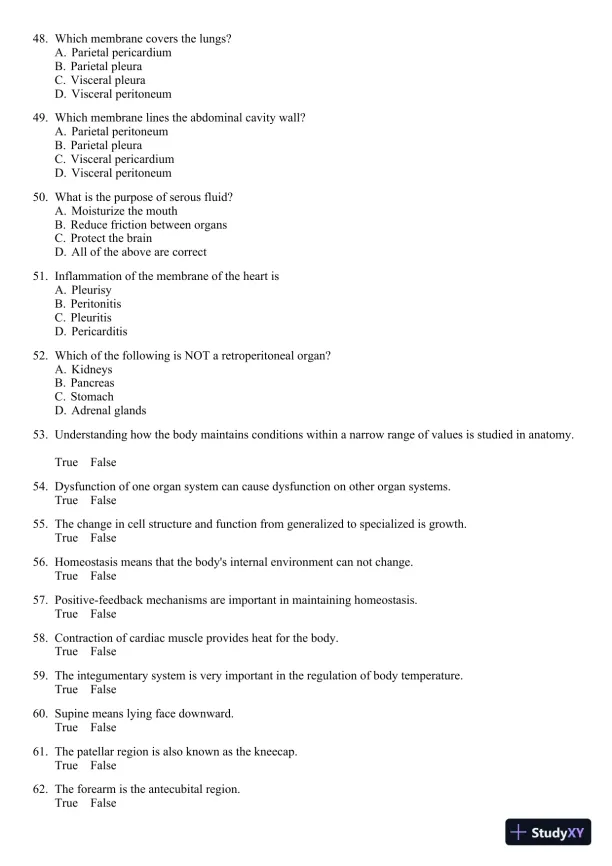 Seeley's Principles of Anatomy and Physiology 2nd Edition Test Bank - Page 7 preview image
