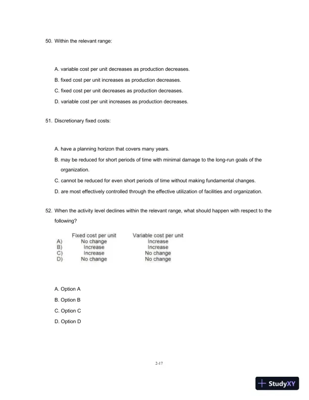 Test Bank For Managerial Accounting, 15th Edition - Page 13 preview image