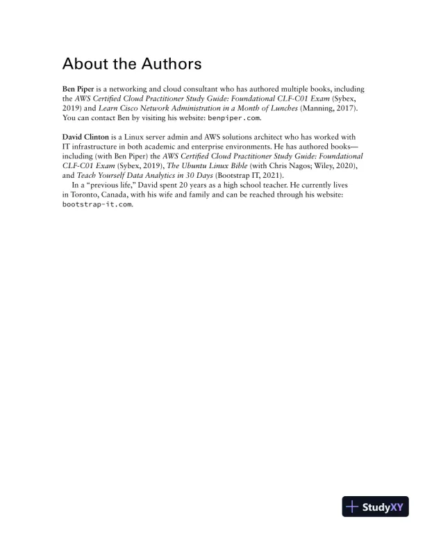 AWS Certified Solutions Architect Study Guide: Associate (SAA-C03) Exam, 4th Edition (2022) - Page 10 preview image