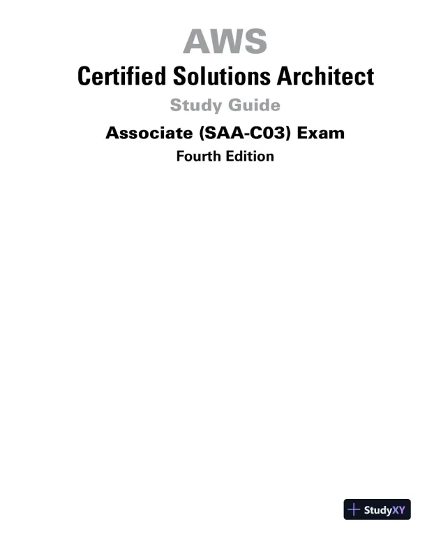 AWS Certified Solutions Architect Study Guide: Associate (SAA-C03) Exam, 4th Edition (2022) - Page 4 preview image