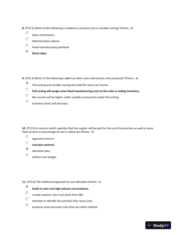 Managerial Accounting: Cost Allocation, Budgeting, and Financial Analysis Assignment - Page 4 preview image