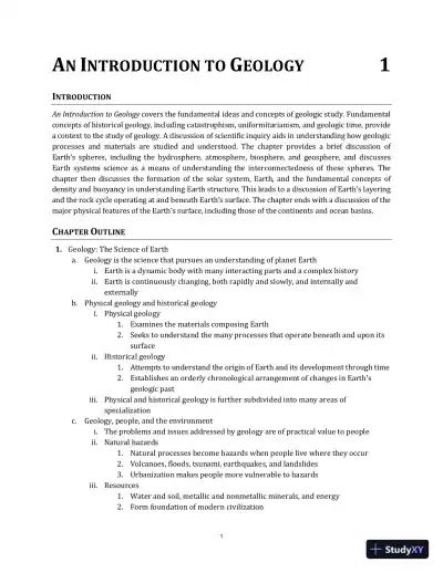 Solution Manual for Earth: An Introduction to Physical Geology, 12th Edition - Page 1 preview image