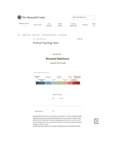 Understanding Stressed Sideliners Political Typolo - Page 1 preview image