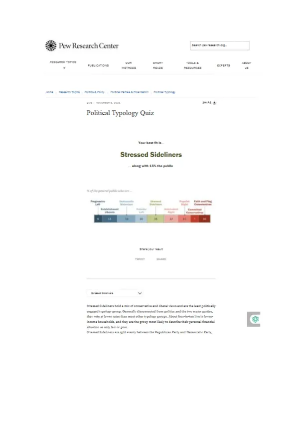 Understanding Stressed Sideliners Political Typolo - Page 1 preview image