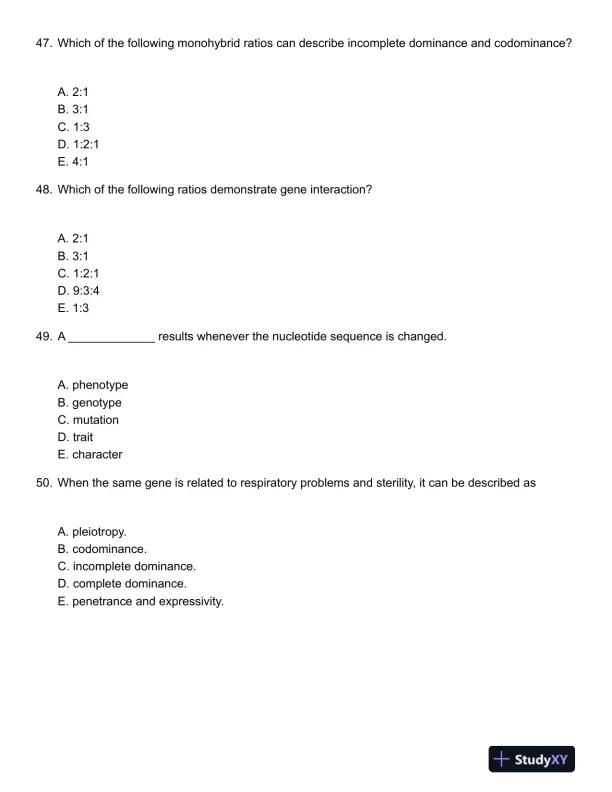 Genetics Second Canadian Edition Test Bank - Page 14 preview image