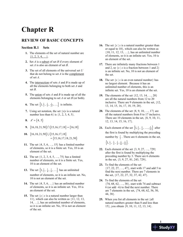 Solution Manual for Precalculus, 6th Edition - Page 7 preview image