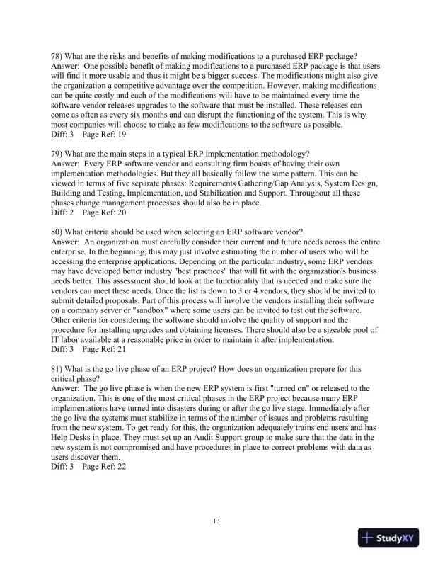 Test Bank For Enterprise Systems For Management, 2nd Edition - Page 14 preview image