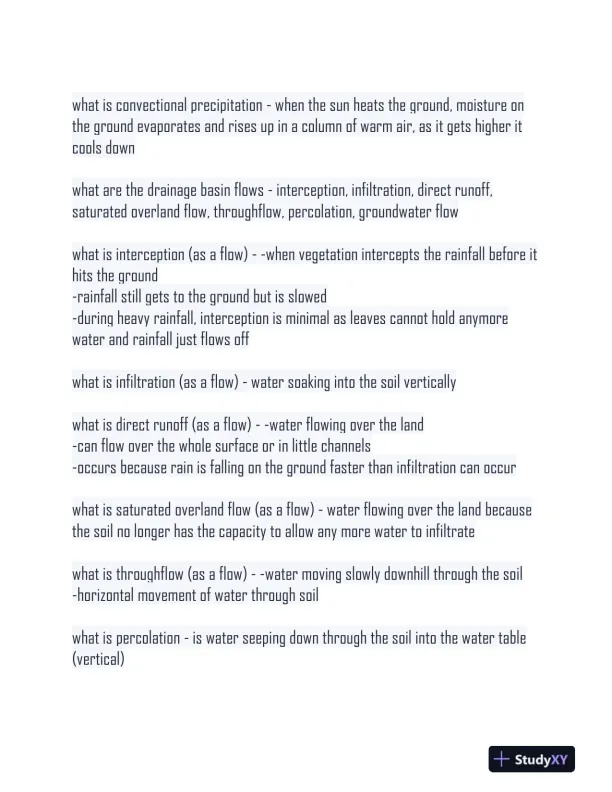 The Water Cycle And Water Insecurity Notes With Answers (134 Solved Questions) - Page 3 preview image