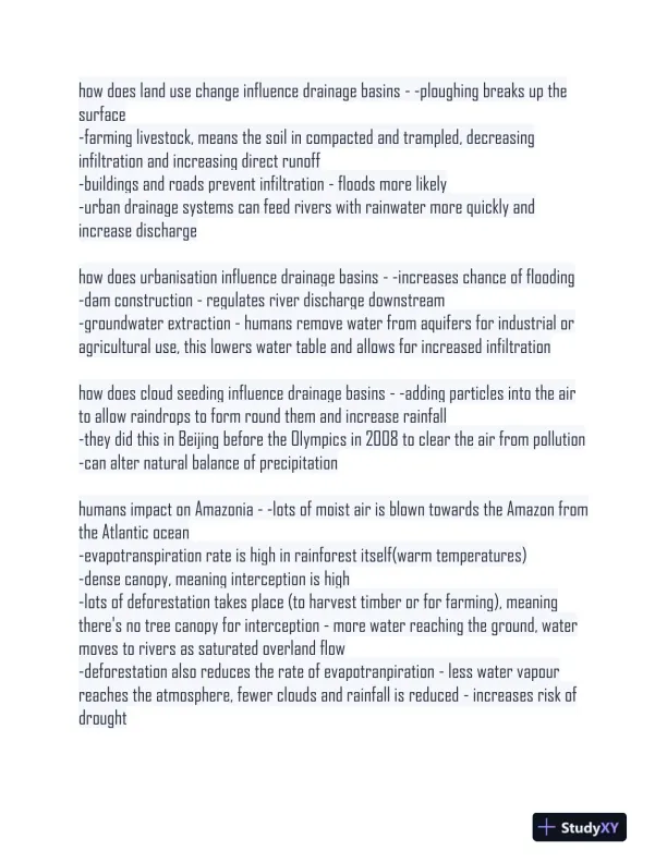 The Water Cycle And Water Insecurity Notes With Answers (134 Solved Questions) - Page 9 preview image