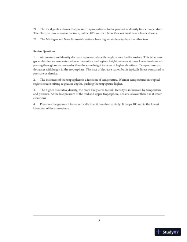 Solution Manual for Exercises for Weather and Climate, 8th Edition - Page 6 preview image